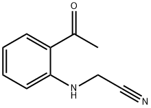 (2-Acetylanilino)acetonitrile Struktur