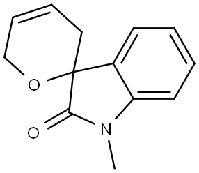 3',6'-DIHYDRO-1-METHYL-SPIRO[3H-INDOLE-3,2'-[2H]PYRAN]-2(1H)-ONE Struktur