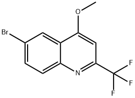 6-Bromo-4-methoxy-2-(trifluoromethyl)quinoline Struktur