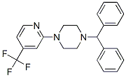 PIPERAZINE, 1-(DIPHENYLMETHYL)-4-[4-(TRIFLUOROMETHYL)-2-PYRIDINYL]- Struktur