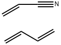 2-Propenenitrile, polymer with 1,3-butadiene, hydrogenated Struktur