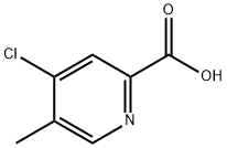 4-Chloro-5-Methyl-2-pyridinecarboxylic acid Struktur