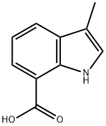 1H-Indole-7-carboxylic acid, 3-Methyl- Struktur