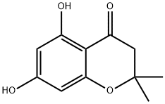 5,7-dihydroxy-2,2-dimethyl-2,3-dihydro-4H-chromen-4-one Struktur