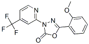 1,3,4-OXADIAZOL-2(3H)-ONE, 5-(2-METHOXYPHENYL)-3-[4-(TRIFLUOROMETHYL)-2-PYRIDINYL]- Struktur