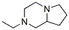 Pyrrolo[1,2-a]pyrazine, 2-ethyloctahydro- (9CI) Struktur