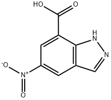 5-NITRO-1H-INDAZOLE-7-CARBOXYLIC ACID Struktur