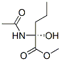 Norvaline,  N-acetyl-2-hydroxy-,  methyl  ester Struktur