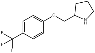 2-{[4-(TRIFLUOROMETHYL)PHENOXY]METHYL}PYRROLIDINE Struktur