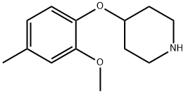 4-(2-METHOXY-4-METHYLPHENOXY)PIPERIDINE Struktur