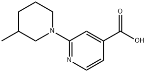 2-(3-METHYLPIPERIDIN-1-YL)-ISONICOTINIC ACID HYDROCHLORIDE Struktur