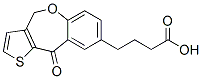 4-(4,10-dihydro-10-oxothieno(3,2-c)(1)benzoxepin-8-yl)butyric acid Struktur