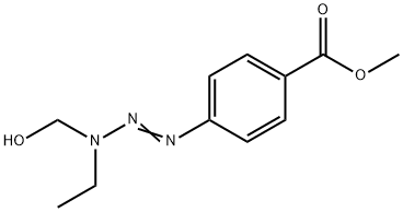 methyl 4-(3-ethyl-3-hydroxymethyltriazen-1-yl)benzoate Struktur