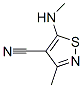 3-METHYL-5-(METHYLAMINO)ISOTHIAZOLE-4-CARBONITRILE Struktur