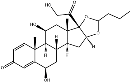 6-BETA-HYDROXY BUDESONIDE Struktur