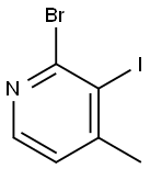 2-Bromo-3-iodo-4-methyl pyridine Struktur