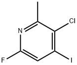 3-CHLORO-6-FLUORO-4-IODO-2-PICOLINE Struktur