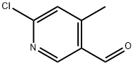 6-Chloro-4-methylnicotinaldehyde Struktur