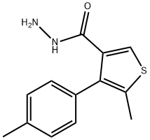 5-METHYL-4-(4-METHYLPHENYL)THIOPHENE-3-CARBOHYDRAZIDE Struktur