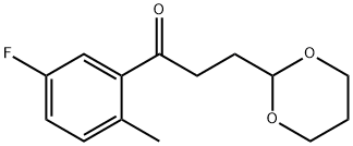 3-(1,3-DIOXAN-2-YL)-5'-FLUORO-2'-METHYLPROPIOPHENONE Struktur