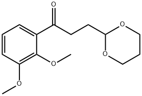 2',3'-DIMETHOXY-3-(1,3-DIOXAN-2-YL)PROPIOPHENONE Struktur