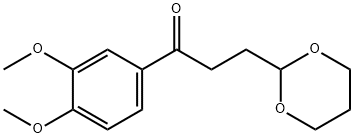 3',4'-DIMETHOXY-3-(1,3-DIOXAN-2-YL)-PROPIOPHENONE Struktur