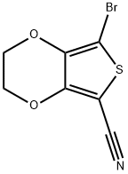 7-BROMO-2,3-DIHYDROTHIENO[3,4-B][1,4]DIOXINE-5-CARBONITRILE Struktur