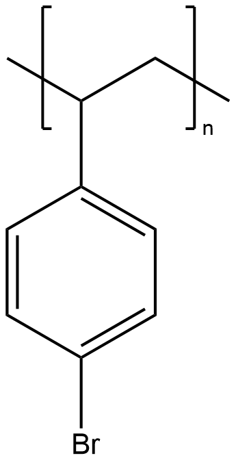 Brominated polystyrene Structure