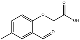 Acetic acid, (2-formyl-4-methylphenoxy)- Struktur