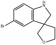 5-bromo-3,3-spiro(3-tetrahydrofuran)-2,3-dihydroindole Struktur