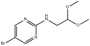 5-BROMO-N-(2,2-DIMETHOXYETHYL)PYRIMIDIN-2-AMINE Struktur