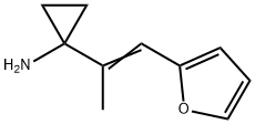 (E)-1-(1-(Furan-2-yl)prop-1-en-2-yl)cyclopropanamine Struktur