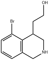 2-(5-Bromo-1,2,3,4-tetrahydroisoquinolin-4-yl)ethanol Struktur