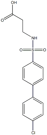 N-(4'-氯-4-聯(lián)苯基磺?；?-beta-丙氨酸 Struktur