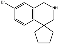 7'-BROMO-2',3'-DIHYDRO-1'H-SPIRO[CYCLOPENTANE-1,4'-ISOQUINOLINE] Struktur