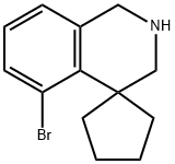 5'-BROMO-2',3'-DIHYDRO-1'H-SPIRO[CYCLOPENTANE-1,4'-ISOQUINOLINE] Struktur