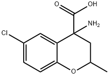 4-Amino-6-chloro-2-methylchroman-4-carboxylic acid Struktur