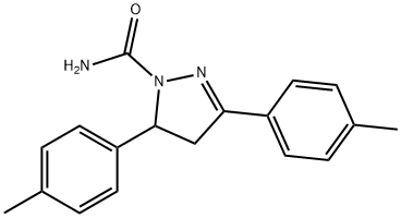 3,5-Dip-tolyl-4,5-dihydro-1H-pyrazole-1-carboxamide Struktur