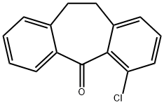 4-CHLORO-10,11-DIHYDRO-DIBENZO[A,D]CYCLOHEPTEN-5-ONE Struktur