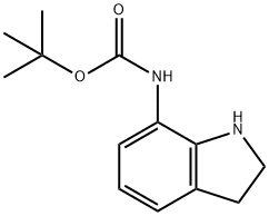 Tert-butyl indolin-7-yl-carbamate Struktur