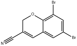 6,8-DIBROMO-2H-CHROMENE-3-CARBONITRILE Struktur