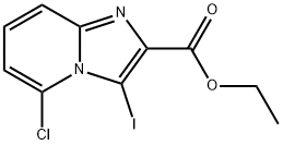 5-CHLORO-3-IODO-IMIDAZO[1,2-A]PYRIDINE-2-CARBOXYLIC ACID ETHYL ESTER Struktur