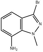 3-BROMO-1-METHYL-1H-INDAZOL-7-AMINE Struktur