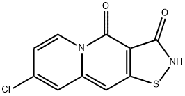 8-CHLORO-2H-ISOTHIAZOLO[5,4-B]QUINOLIZINE-3,4-DIONE Struktur