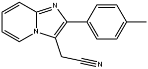 (2-P-TOLYL-IMIDAZO[1,2-A]PYRIDIN-3-YL)-ACETONITRILE Struktur