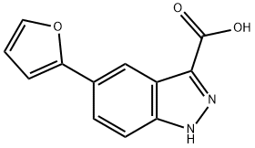 5-FURAN-2-YL-1H-INDAZOLE-3-CARBOXYLIC ACID Struktur