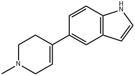 5-(1-METHYL-1,2,3,6-TETRAHYDRO-PYRIDIN-4-YL)-1H-INDOLE Struktur