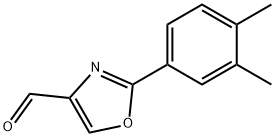 2-(3,4-DIMETHYL-PHENYL)-OXAZOLE-4-CARBALDEHYDE Struktur