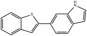 6-(BENZOTHIOPHEN-2-YL)-1H-INDOLE Struktur