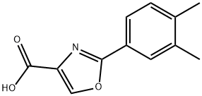 2-(3,4-DIMETHYL-PHENYL)-OXAZOLE-4-CARBOXYLIC ACID Struktur